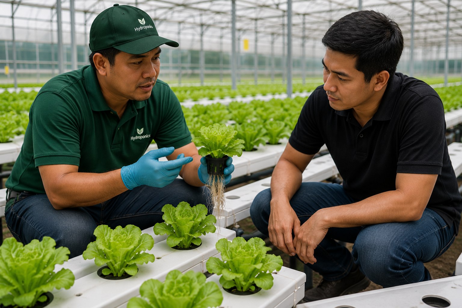 Onsite hydroponic technical training